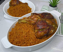 Party jollof tray for catering